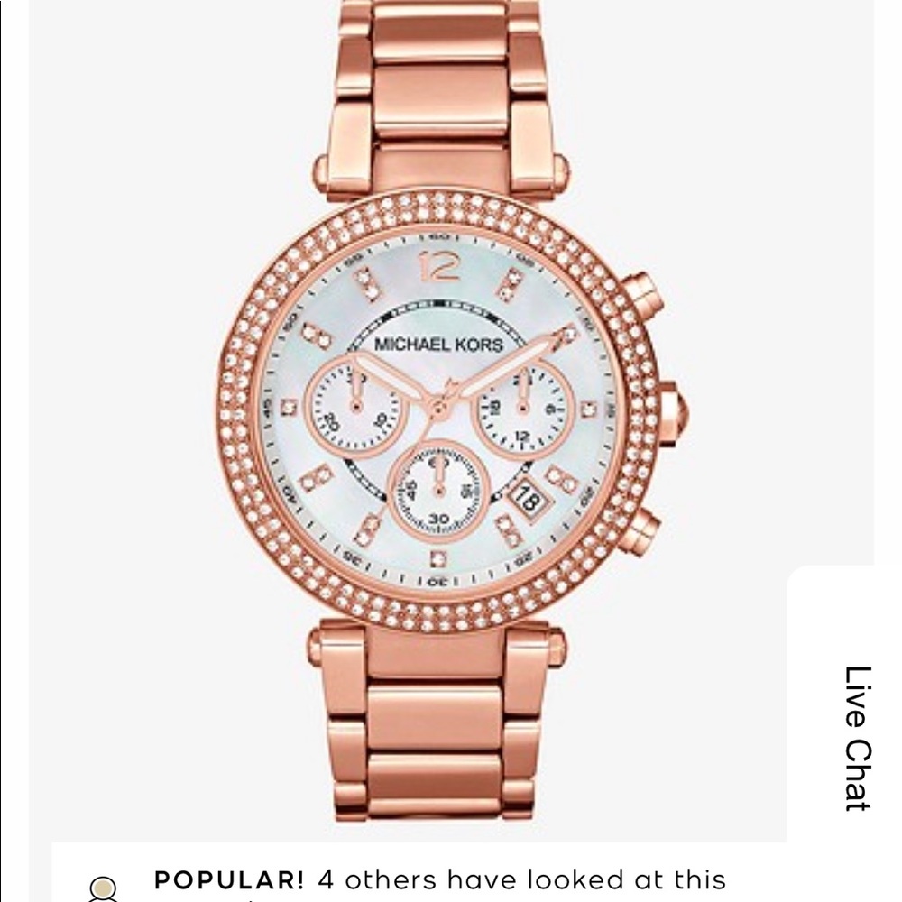 Michael Kors Parker rose gold watch